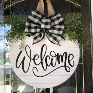 Letrero de falso pallet "Welcome"